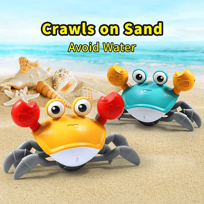 Inspire Essentials Dancing Crab Interactive Baby Crawling Toy green 1