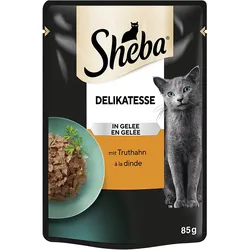 Sheba Delicatesse in Gelee mit Truthahn 28x85 g