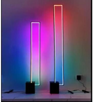 Uplift Picks LumiNordic Smart RGB Dimmable LED Floor Lamp For Modern Home Ambience rgb floor Switch black (1.6 M)