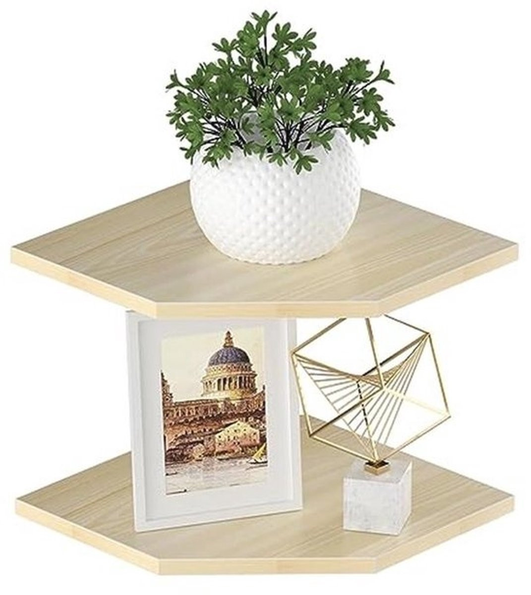 Merkloze houten hoekplanken voor wandmontage, 30 cm