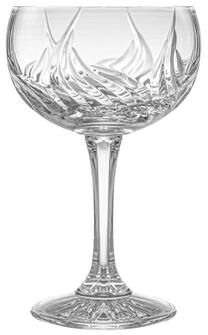 Majestic Gifts Inc. Majestic Gifts European Crystal Champagne Saucer-Clear- Set/6-8 Oz.