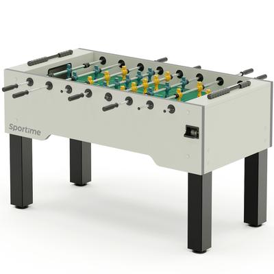 Sportime Tischkicker "Dragon Steel", Green Guardian vs. White Dragon, Spielfeld: Rasen-Grün, Hamilton White