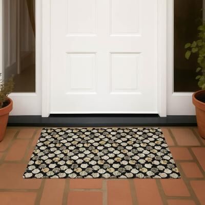 Addison Rugs Machine Washable Indoor/ Outdoor Costal Shells Chantille Rug