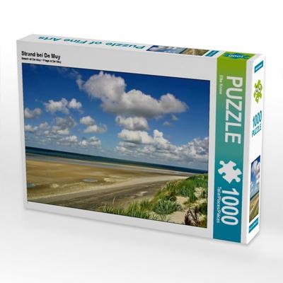 CALVENDO Puzzle Strand bei De Muy | 1000 Teile Lege-Größe 64x48cm Foto-Puzzle für glückliche Stunden