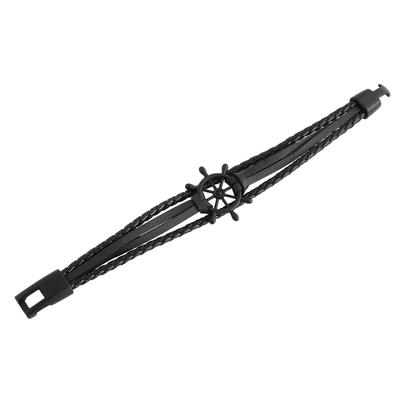 Armband ADELIA´S "Armband aus Leder 23 cm", schwarz, Armbänder, Damen, 23cm, Leder, Armband, Zum Verschenken – ideal zum Jubiläum