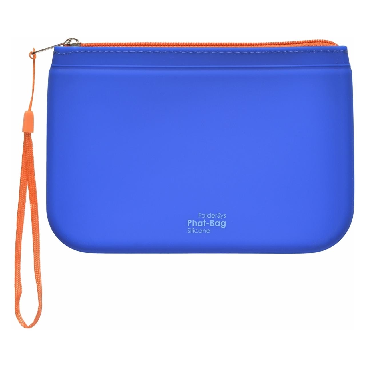 Foldersys Reissverschlussbeutel PHAT BAG A6 blau/orange 1,2 mm (A6, 1x) (40486-40)