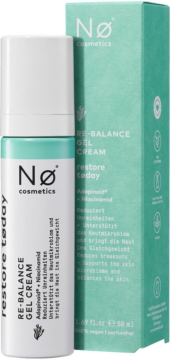 50ml Nø Cosmetics restore tøday Re-Balance Gel Cream