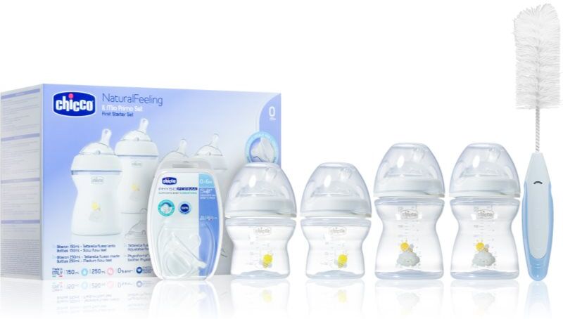 Chicco Natural Feeling First Starter Set Geschenkset für Babys 0 m+