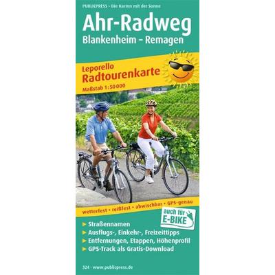 Publicpress Leporello Radtourenkarte Ahr-Radweg, Blankenheim, Remagen 1:50.000, Sonstige von , KOMPASS Freytag & Berndt, 978-3-89920-324-0