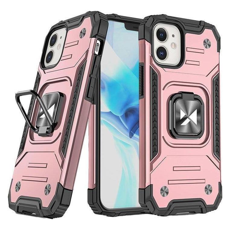Wozinsky Ring Armor case for iPhone 14 armored cover magnetic holder gold ring (Apple iPhone 14) (Wozinsky Ring Armor IPHONE 14 Gold)