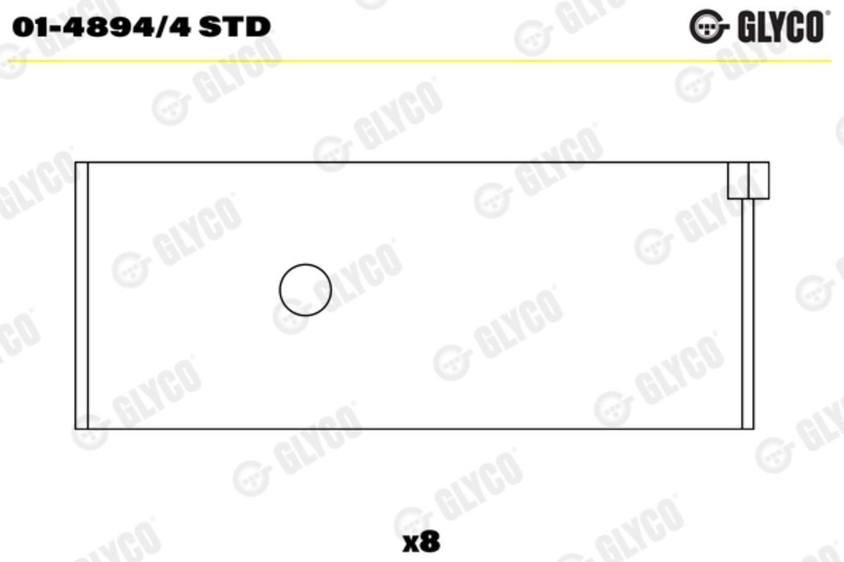 Pleuellager GLYCO 01-4894/4 STD