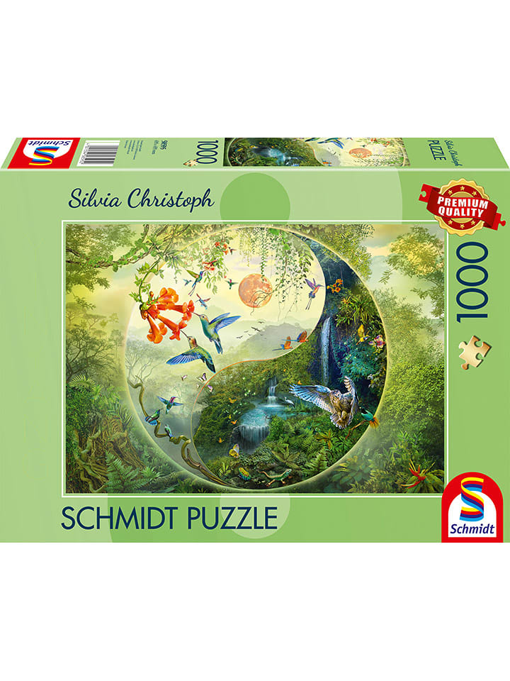 Schmidt Spiele 1.000tlg. Puzzle "Yin & Yang - Im Wald der Kolibris" - ab 14 Jahren - onesize