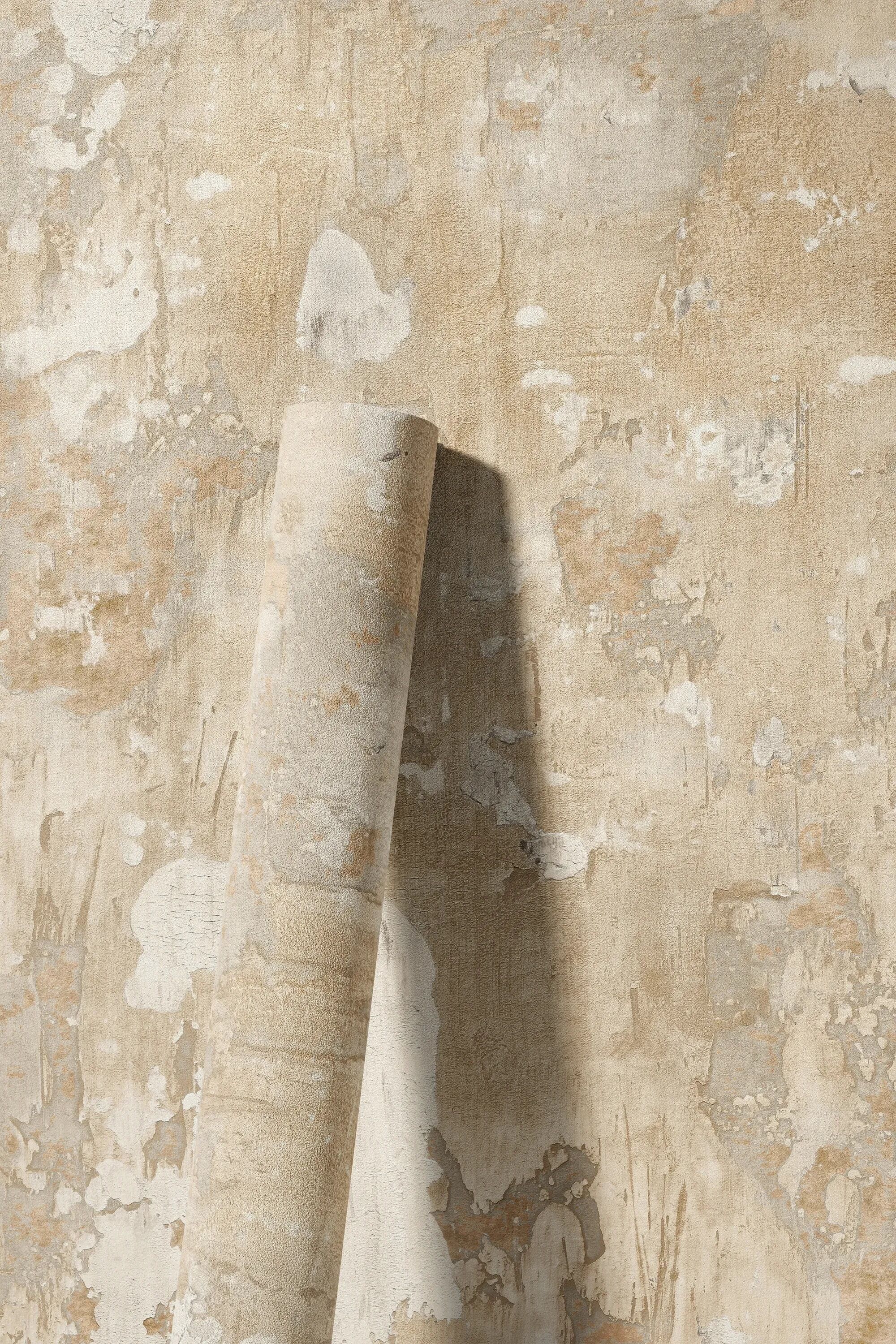 Vliestapete LIVING WALLS "LIMITED – Vintage Holzpaneele Fototapete", beige, B:1,59m H:0m L:2,8m, Vlies, Tapeten, Verwitterte Holzplanken mit authentischer Patina