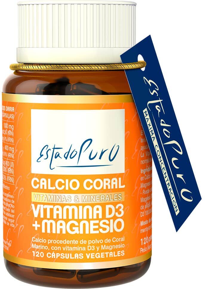 TONGIL Estado Puro Calcio Coral Vitamina D3 + Magnesio 120caps