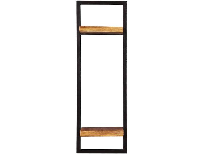 Wandregal Neysi natur, schwarz Mangoholz B 25 T 25 cm