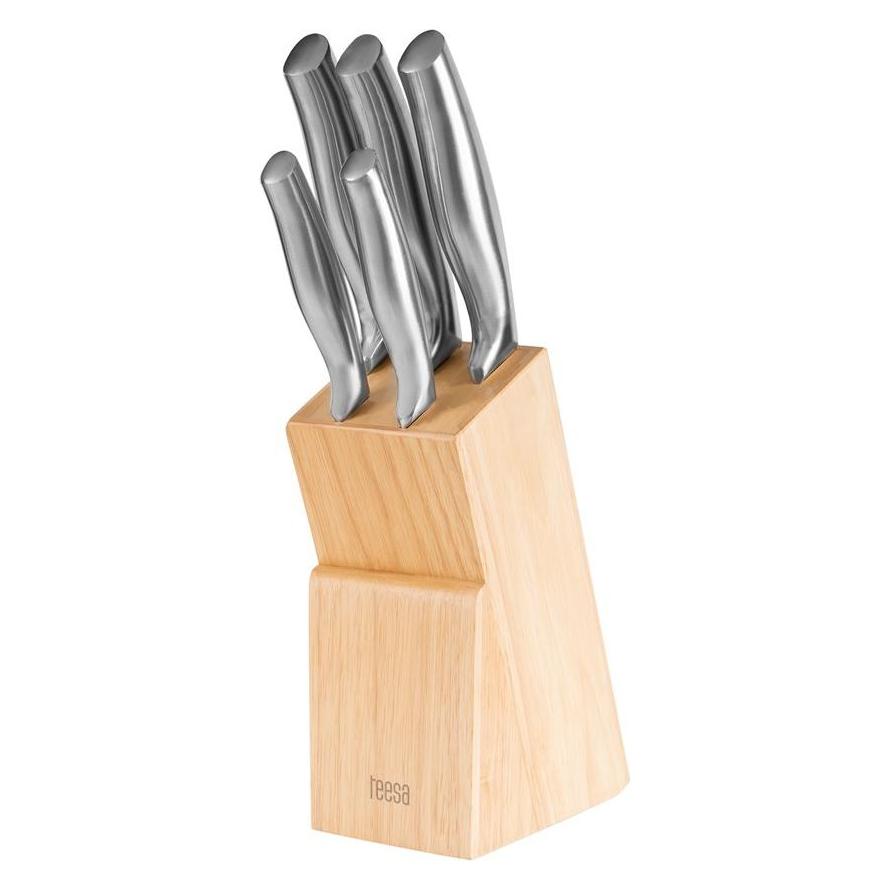Teesa A set of kitchen knives in the block (TSA0204)