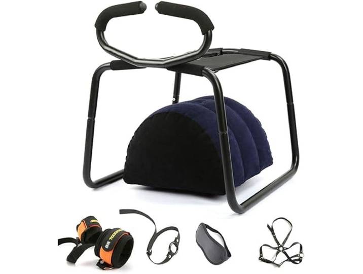 AKAZIC Paare Sex Stuhl Hocker Liebe Swing Position Assist Stuhl SM Bondage Sex Schaukel Mit Armlehnen Männliche Weibliche Spiel Fetisch Erotische Sex Spielzeug Sexmöbel