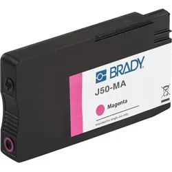 Brady, Druckerpatrone, J50-MA - Tinte auf Pigmentbasis - Magenta - - BradyJet J5000 - 101.6 mm -