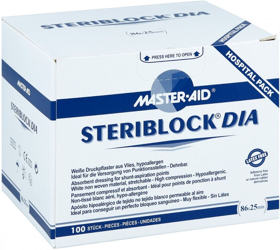 Steriblock Dialyse-pflaster 86x25mm Master Aid