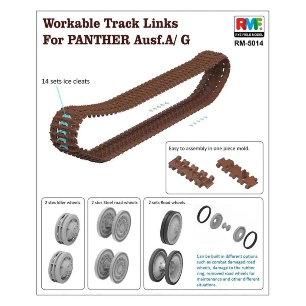 Rye Field Model Workable Track Links for Panther A/G (RM-5014)