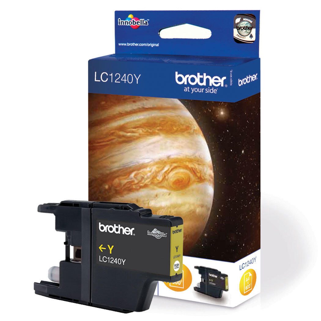 Brother Original LC-1240Y Druckerpatrone gelb 600 Seiten (LC1240Y)