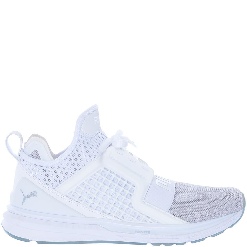 Puma Ignite Limitless Knit White Lace Up Slip On Hardlooptrainers - Heren
