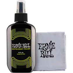 Ernie Ball Guitar Polish inkl. Tuch (Instrumenten Reinigung), Zubehör Instrumente, Weiss, Grau