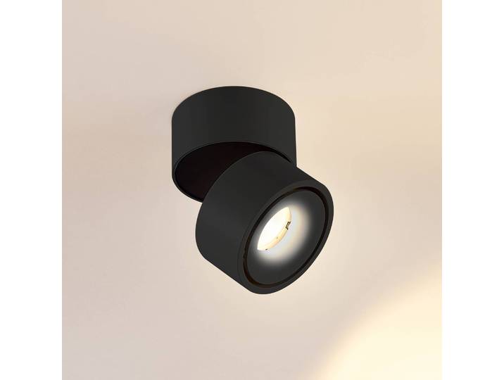 Arcchio LED-Deckenstrahler Rotari, 2150lm, 1-flg., schwarz Rotari Arcchio, dimmbar, schwarz, für Wohn- / Esszimmer, Aluminium, Modern, LED Deckenlampe