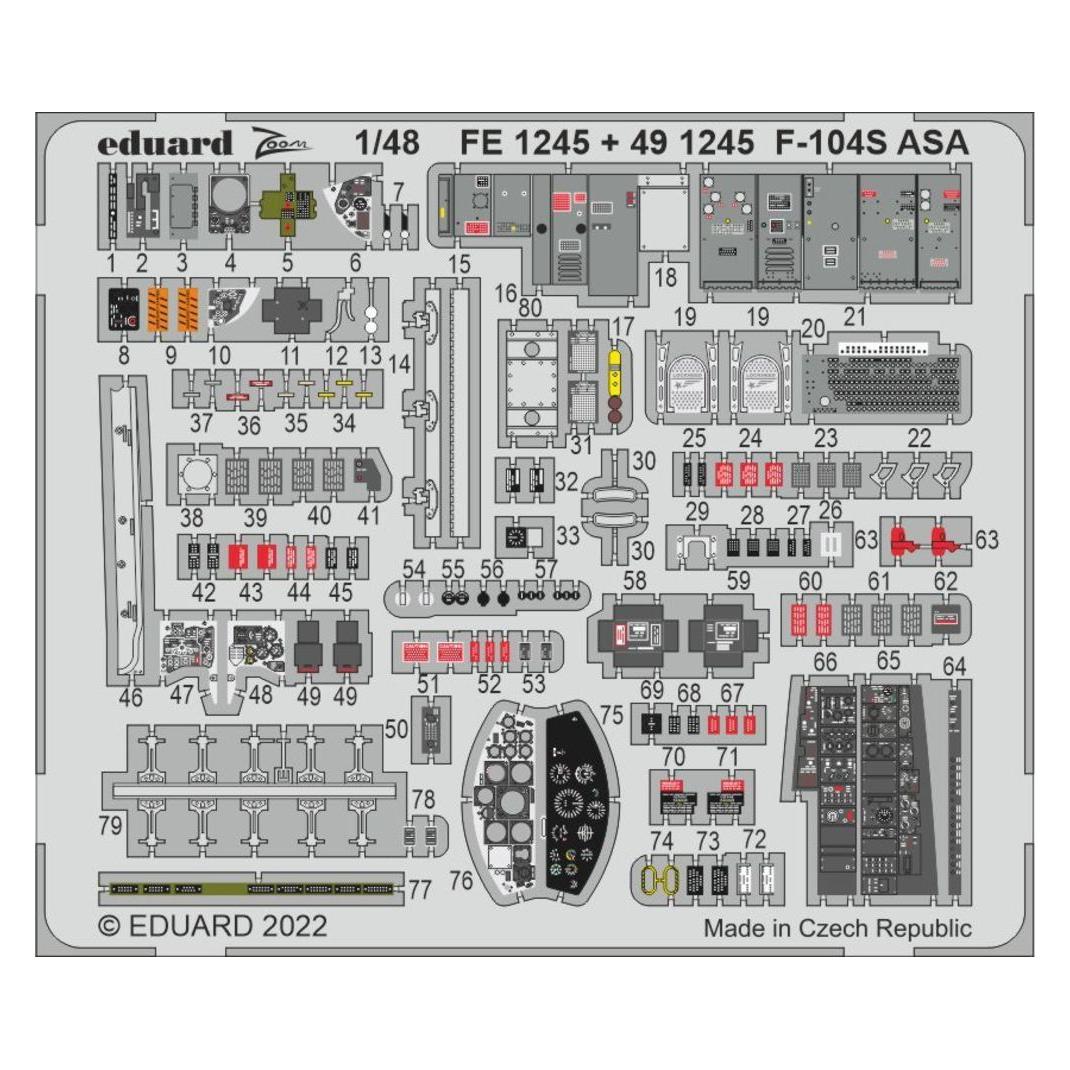 Eduard F-104S ASA for KINETIC (FE1245)