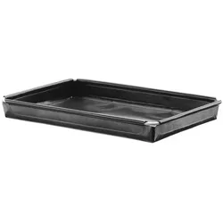 Hendi Hochgeschwindigkeits-Backblech, Antihaftbeschichtung, verstärkt,, Schwarz, 290x190x(H)30mm, Backblech, Schwarz