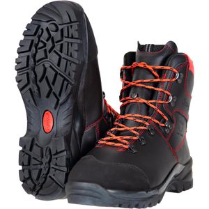 Oregon Schnittschutzstiefel Waipoua, schwarz, S2, Schnittschutzklasse 1, Echt Leder, Größe 44