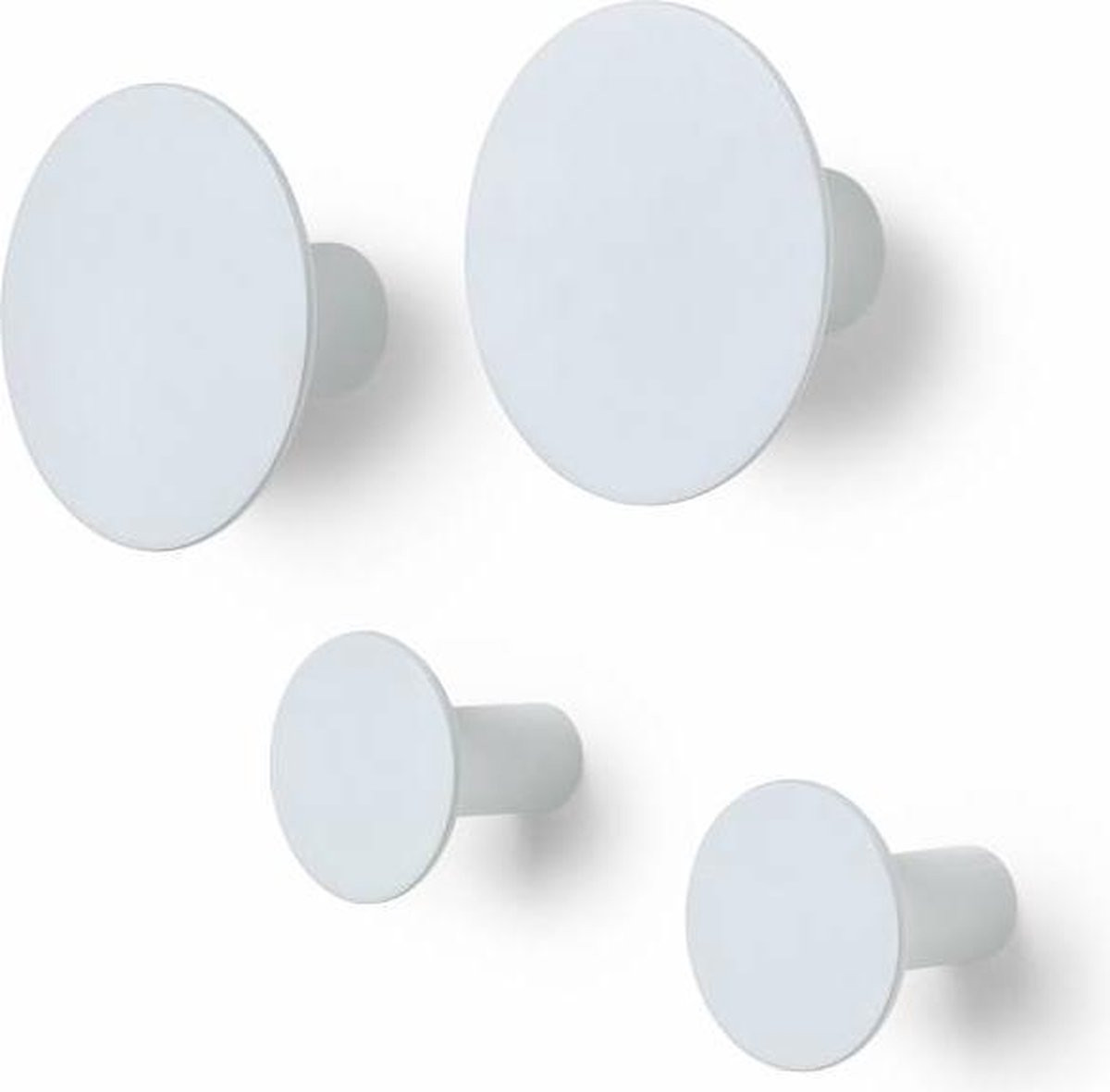 Blomus PONTO wandhaken lichtgrijs set van 4