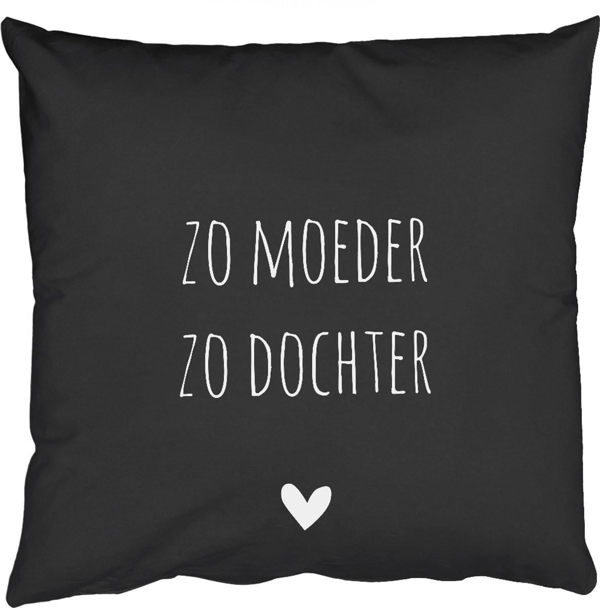 Sierkussen met quote Zo moeder zo dochter, 60 x 60 cm