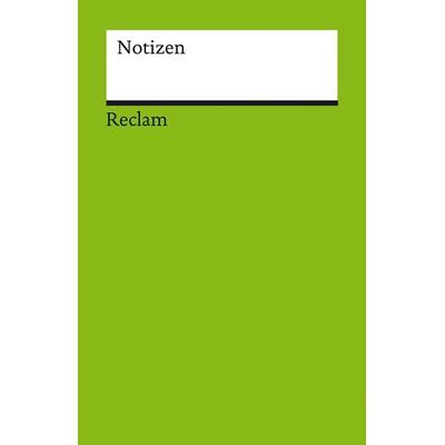 Notizen, Notizbuch von , Philipp Reclam Jun., 978-3-15-095008-1