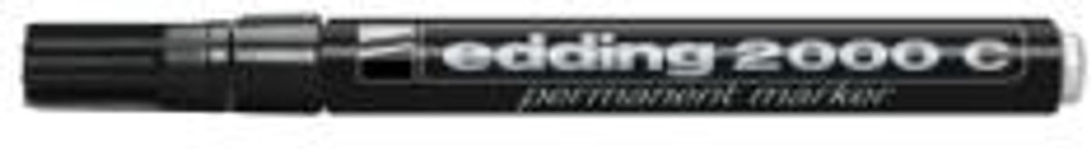Edding 2000c permanente marker met kogelpunt, zwart, 3 stuks