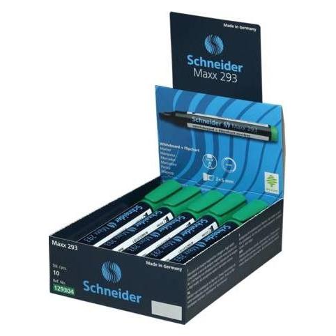 Schneider Whiteboard-/Flipchartmarker Maxx 293 2-5mm grün Keilspitze (1x) (129304)