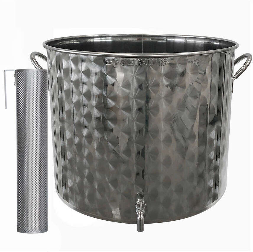 Polsinelli Mastello inox per vinaccia 150 L