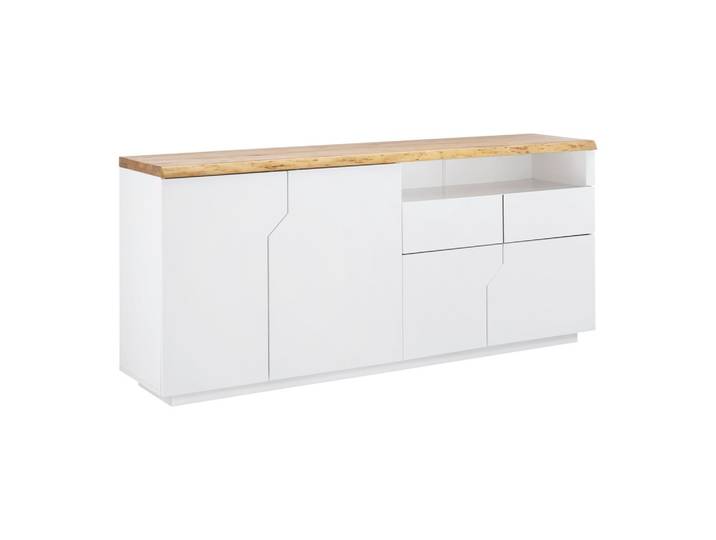 Sideboard Carlos Eichefarben/ Weiß Echtholz