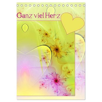 Ganz viel Herz (Tischkalender 2027 DIN A5 hoch), CALVENDO Monatskalender