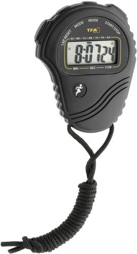 TFA Dostmann 38.2029 Stoppuhr digital Schwarz