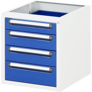 Rau Unterbau-Container mit 4 Schubladen, für Arbeitstisch/Werkbank, 48 x 55 x 60cm