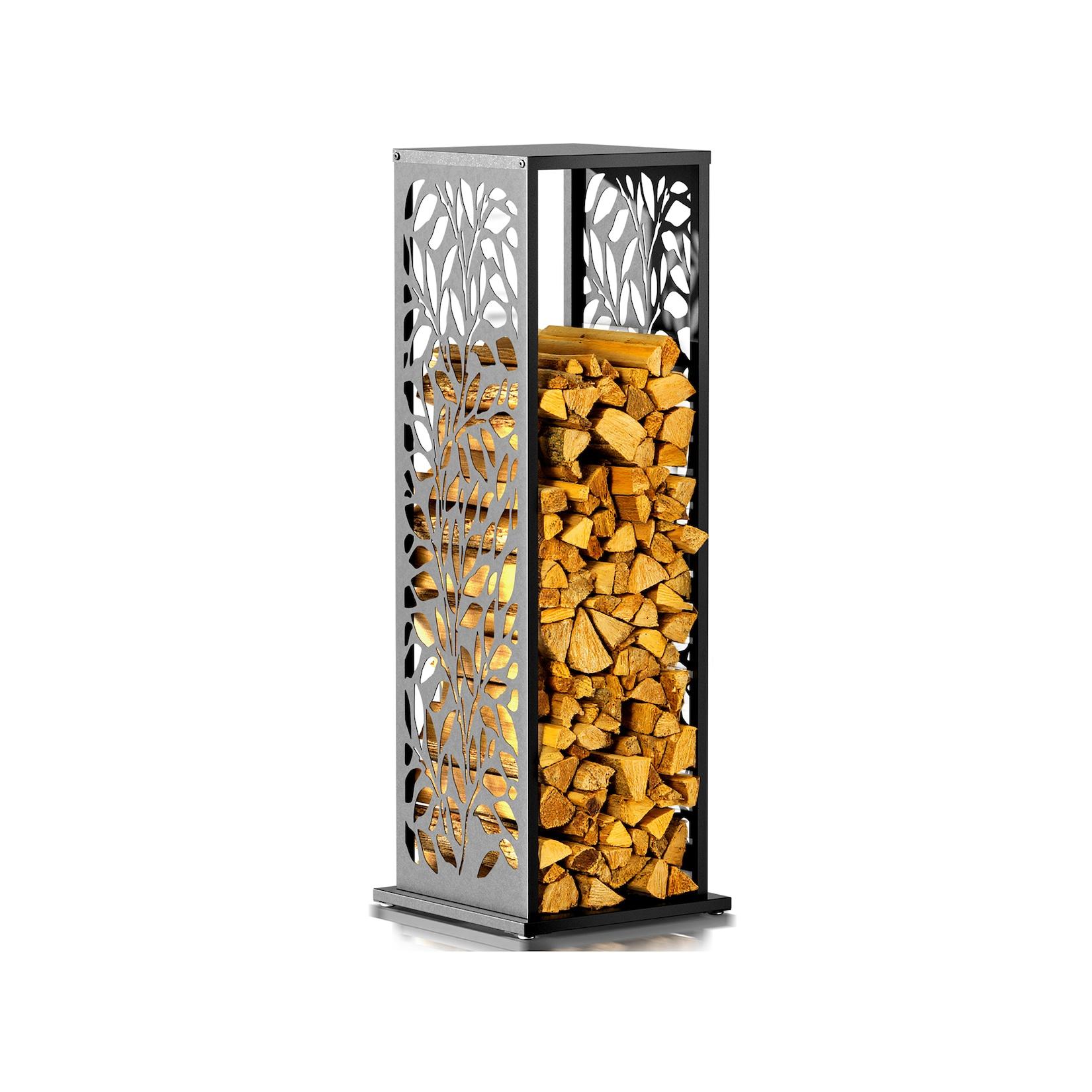 Westmann Kaminholzregal Luma Flow Anthrazit 37,5x37,5x112cm