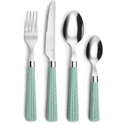 Amefa Paille Turquoise Set 24 Edelstahlbesteck 25Cm-2mm