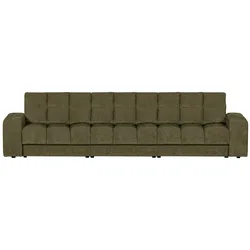 Sofa Date 3-Sitzer aus Webstoff, klassischer Stil, Grün, komfortabel gepolstert für Dein Zuhause