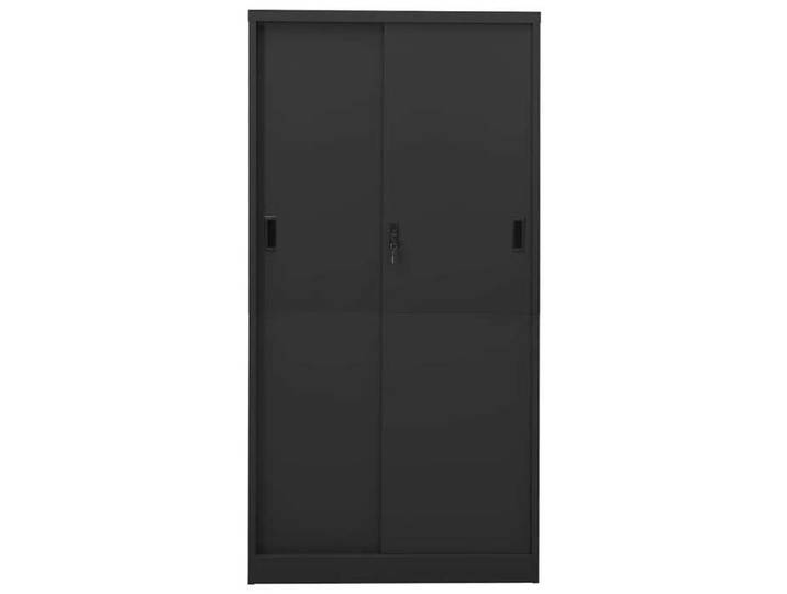 Magnifique Armoire de bureau et porte coulissante Anthracite 90x40x180 cm - design polyvalent - pour maison - Anthracite 45.9 kg 202