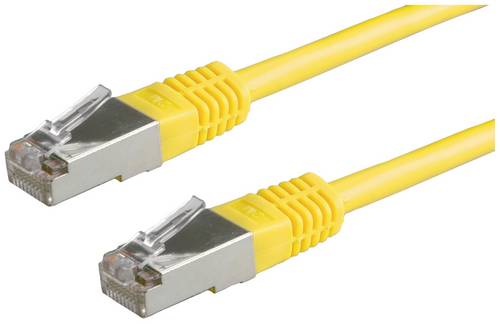 Roline 21.15.0332 RJ45 Patchkabel CAT 5e S/FTP 1.00m Gelb