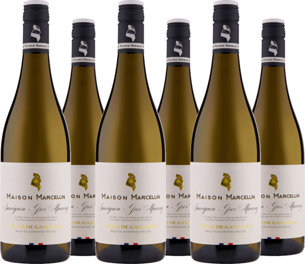 6er Vorteilspaket Sauvignon - Gros Manseng Côte de Gascogne 2025 Maison Marcellin