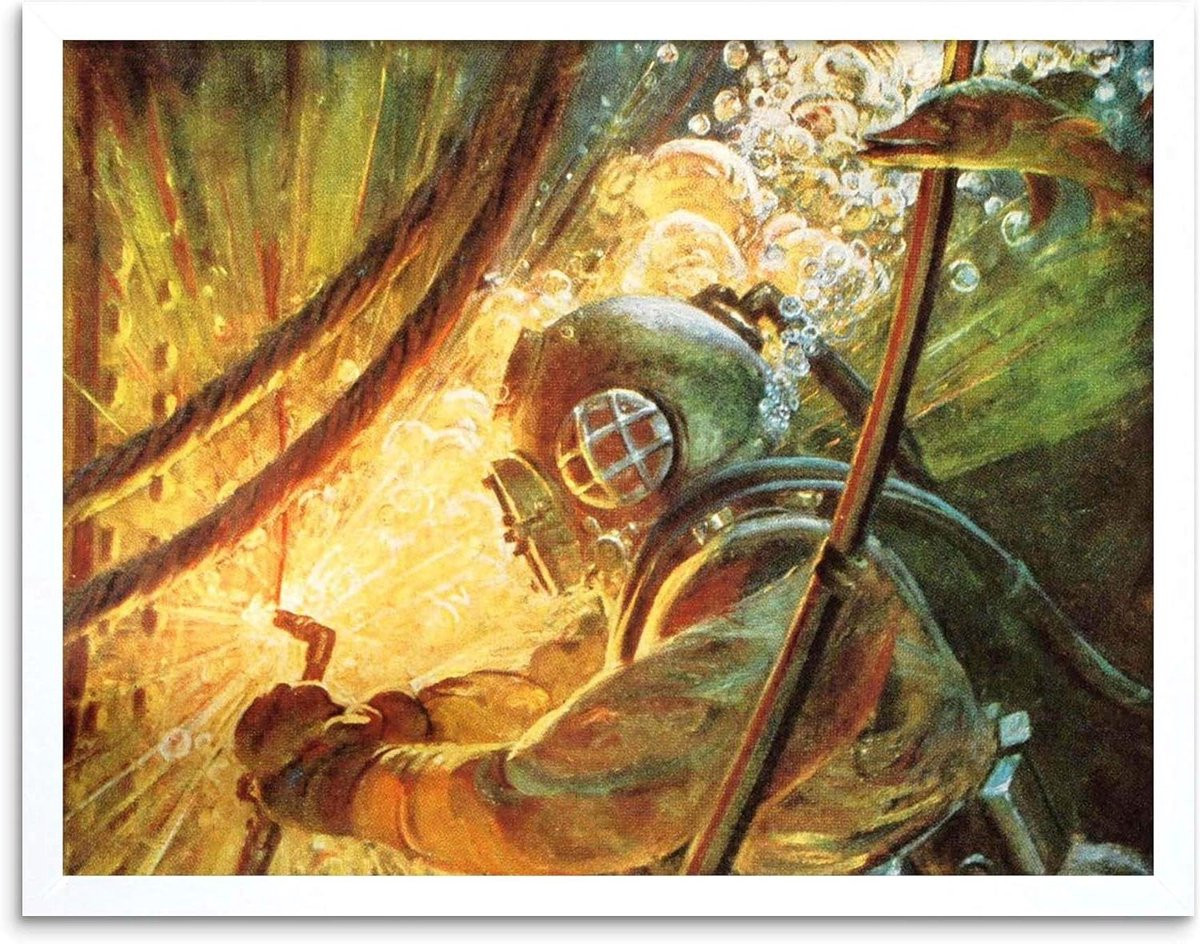 Kunstdruk Ingelijst - Poster Muurdecoratie - Wit - 30 x 41 cm