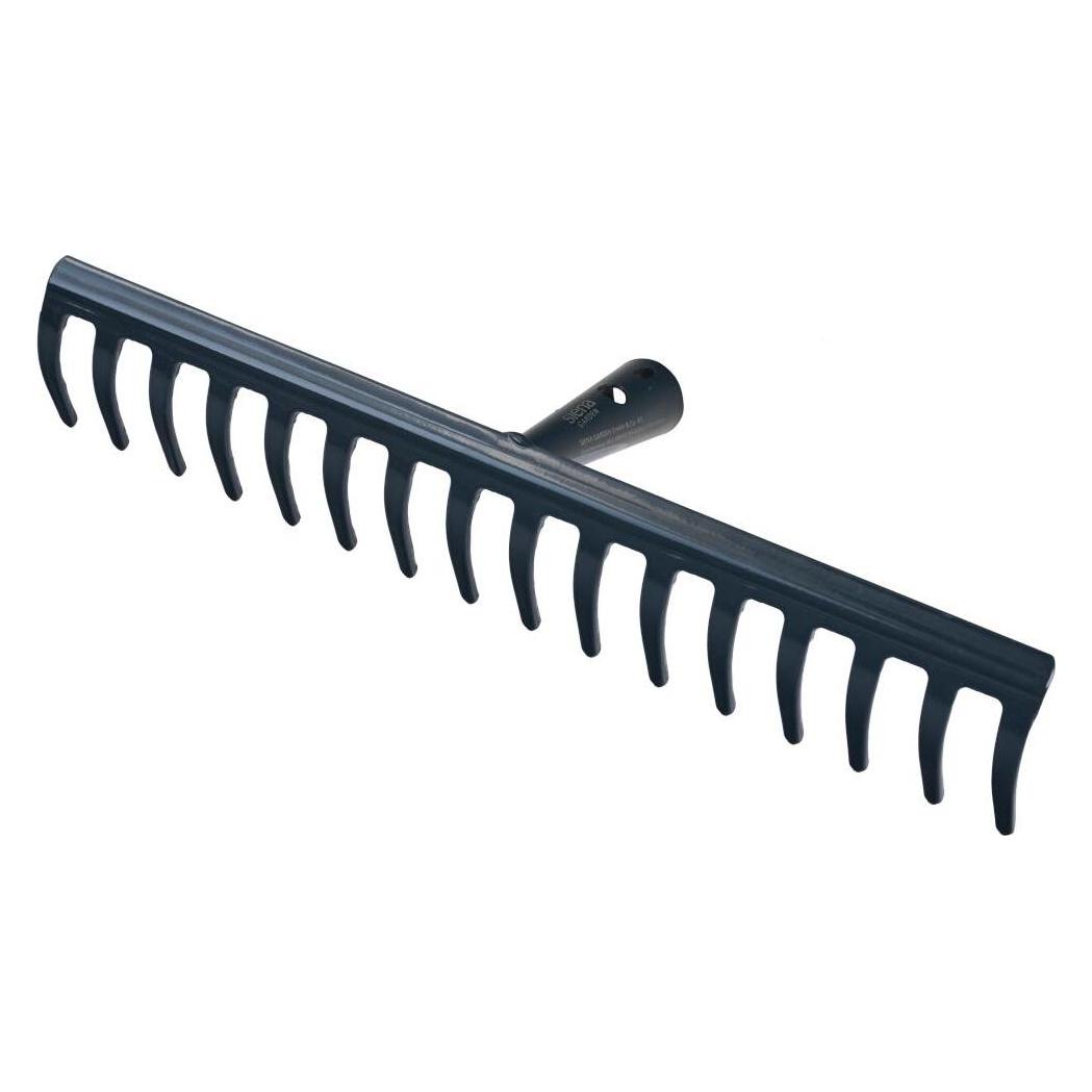 Siena Garden Gartenrechen 16 Zinken 41 cm ohne Stiel, anthrazit (T42433)