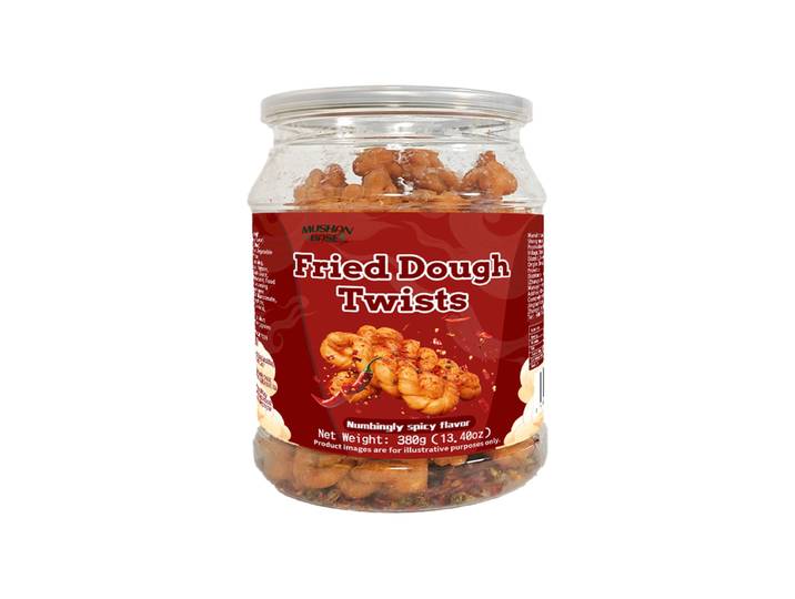 MUSHAN BASE Mini beignets torsadés frits, Saveur épicée, 380 g